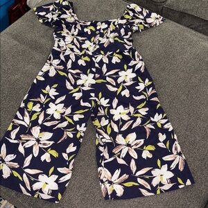 Luxology Floral Off-Shoulder Jumpsuit